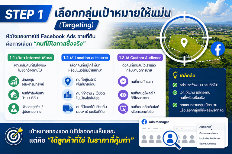 Facebook Ads ขายที่ดิน