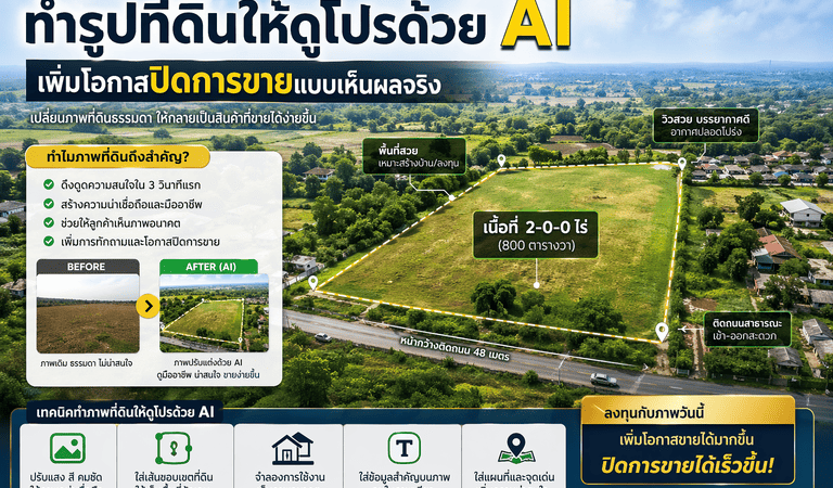 ทำรูปที่ดินให้ดูโปร