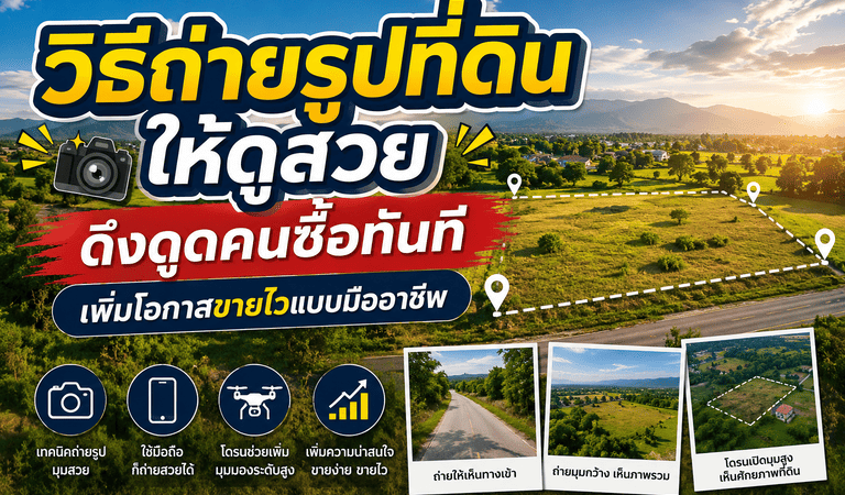 วิธีถ่ายรูปที่ดิน